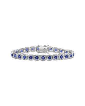 Sabrina Designs 14K 8.28 Ct. Tw. Diamond & Sapphire Bracelet