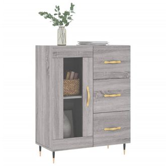 Berkfield Home Sideboard Grey Sonoma 69.5x34x90 cm Engineered Wood