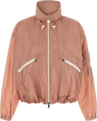 Moncler Pink Mandarin Collar Jacket