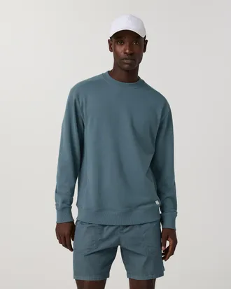 Vuori Clothing Cypress Vintage Crew Neck Shirt | Blue Sea | Medium