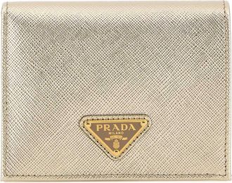 Prada Gold Leather Wallet