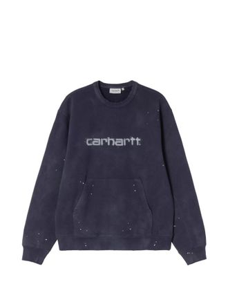 Carhartt Work in Progress Navy Blue Relaxed Sweatshirt