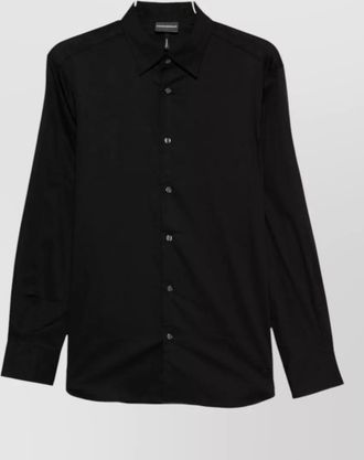 Emporio Armani cotton long-sleeve shirt