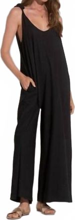 Elan Midnight V-Neck Jumper In Black