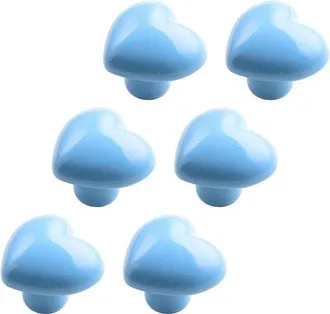 OEM Imstore - Pomelli In Ceramica - Pomelli Per Mobili - Design Unico - Azzurro Chiaro - Per Bambini - Perfetti Per Armadi E Cassetti
