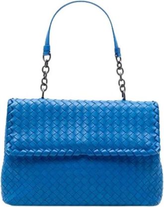 Bottega Veneta Pre-owned Shoulder Bags, female, Blue, Size: ONE SIZE Pre-owned Vintage Shoulder Bag