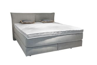 Schubiger M&ouml;bel Boxspringbett Fremont Grau Beige
