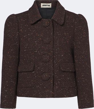 Shushu/Tong Wool-blend cropped jacket