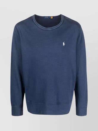 Polo Ralph Lauren ribbed crewneck cotton sweatshirt