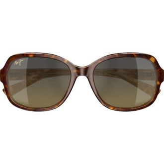 Maui Jim 55mm PolarizedPlus2 Butterfly Sunglasses in Brown Tortoise at Nordstrom