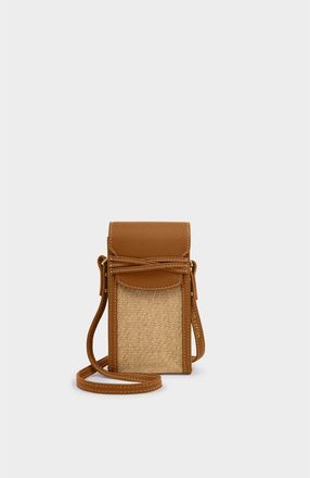 Katie Loxton Porto Raffia Cell Bag in Cognac at Nordstrom