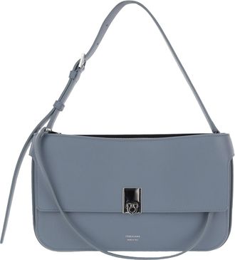 Ferragamo Small Cara Leather Bag With Adjustable Handle And Zip Closure