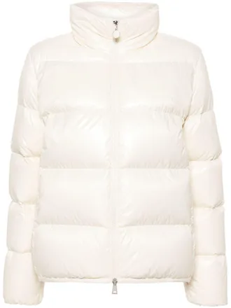 Moncler Abbadia quilted jacket - women - Polyamide/Goose Down/Goose Feather/Polyamide - 00 - White