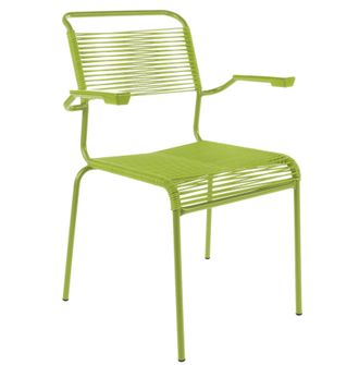 Schubiger M&ouml;bel Spaghetti-Stuhl S&auml;ntis mit Armlehnen