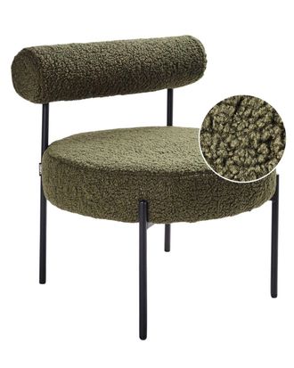 Beliani Sill&oacute;n Boucl&eacute; Verde