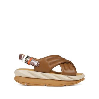 4CCCCees Flat Sandals, female, Brown, Size: 9 US Mellow Mana Sandals
