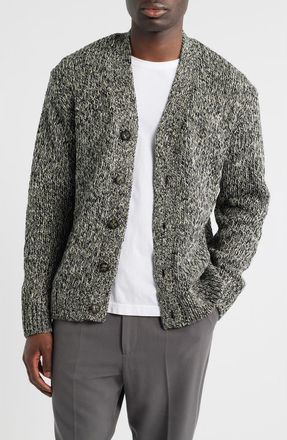 Nn.07 Mika 6620 Cardigan in Black Mouline at Nordstrom, Size Xx-Large