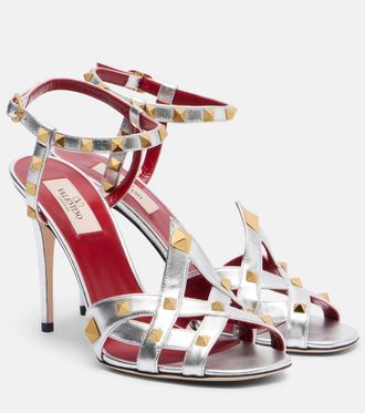 Valentino Garavani Rockstud metallic leather sandals