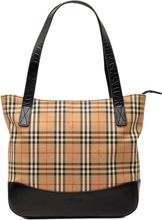 Burberry Pre-owned Burberry Haymarket Check Canvas Tote Ladies RSQ8Q3I4Z0FAJ81C