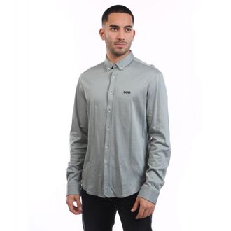 HUGO BOSS Heren B Motion Lange Mouwen Shirt (Groen)