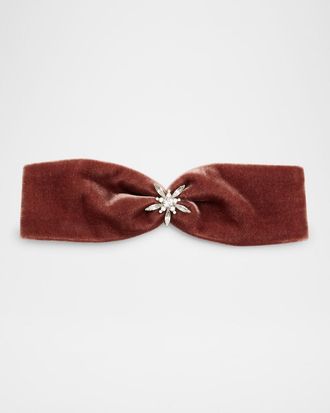 Lelet NY Avril Crystal Velvet Wrap Headband