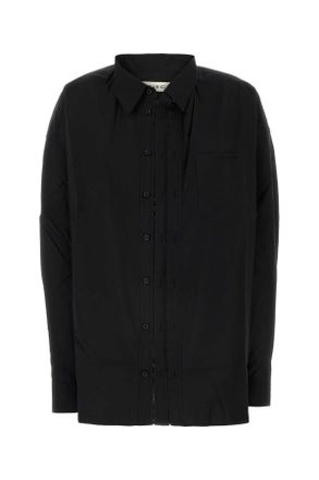 Y / Project Zwarte Poplin Oversized Shirt