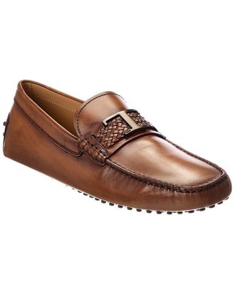 Tod's Tods T Piatta + Treccia Pell Leather Driver