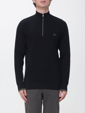 Fred Perry Half-Zip High Neck Cotton Jumper