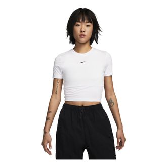 Nike (WMNS) Nike Sportswear Essential Slim-Fit Crop T-Shirt White FB2874-100