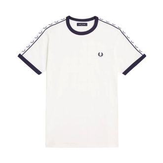 Fred Perry Heren, Tops, Wit, Maat: L Katoen