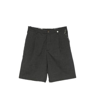 Myths Pleated Belt-loop Shorts