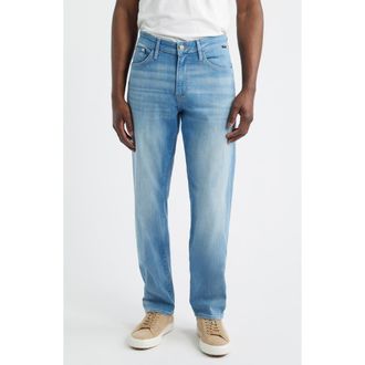 Mavi Zach Straight Leg Jeans in Light Foggy Feather Blu at Nordstrom, Size 29 X 32