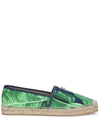 Dolce & Gabbana Espadrilles con stampa - Blu