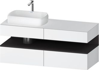 Duravit Qatego Consola Mueble Bajo Lavabo, 2 Extensiones, 2 - Duravit