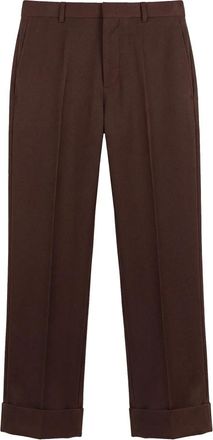 Tela Rechte broek - Dames - Straight fit broeken - Bruin - XS - Broeken