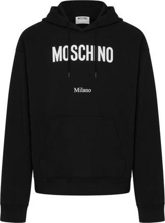 Moschino Black Logo Print Hoodie