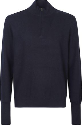 Ballantyne Plain Half Zip Cashmere Sweater