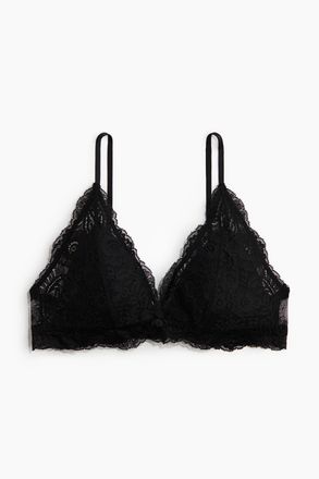 H&M Wattierter Soft-BH mit Spitze - Schwarz