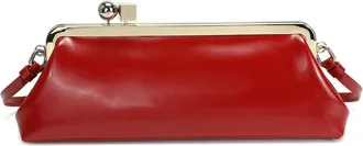 Tiffany & Fred Frame Leather Shoulder Bag