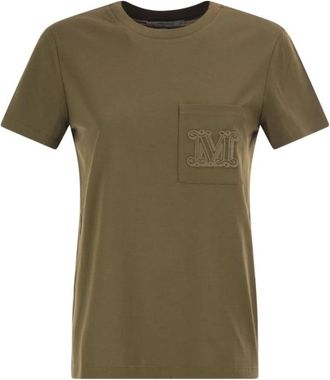 Max Mara T-shirts - Dames - T-shirts - Groen - M - Tops