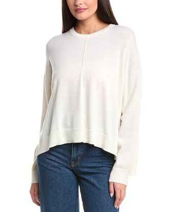 SIMKHAI Simkhai Oakland Cape Crewneck Wool Sweater