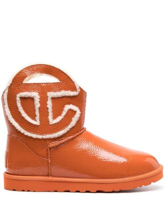 UGG x Telfar Logo Mini Crinkle boots - Orange