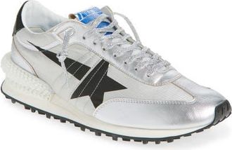 Golden Goose Marathon Sneaker in Silver/Black at Nordstrom, Size 11Us