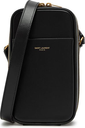 Saint Laurent Dailycase Logo Leather Cross-body bag - Black - One Size
