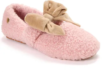 Dearfoams Womens Maryanne Luxe Teddy Maryjane