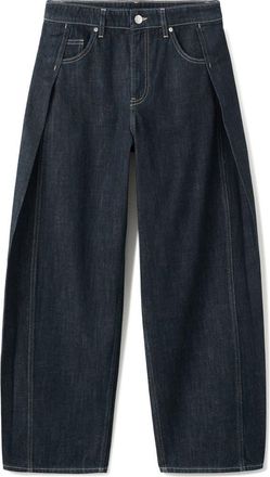 Mango Mid Rise Balloon Jeans in Black at Nordstrom, Size 10