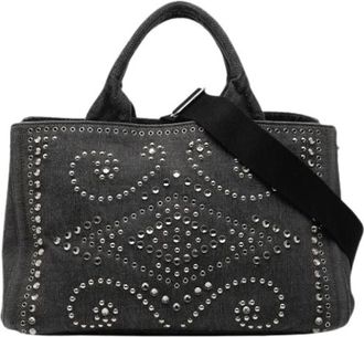 Prada Pre-owned Handbags, female, Black, Size: ONE SIZE Pre-owned Vintage Handbag