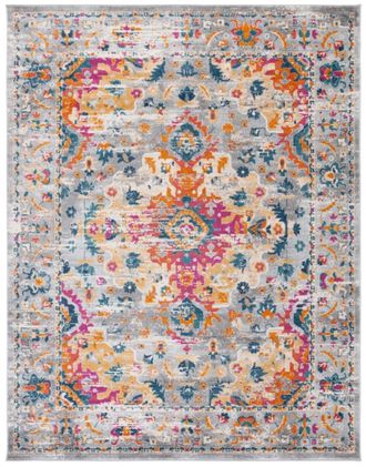 Safavieh Alfombra yute grigio/fucsia 235 x 305 cm