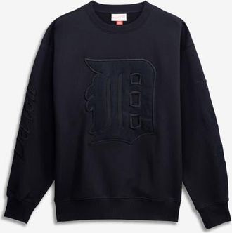 Mitchell & Ness Mens Mitchell & Ness Black Detroit Tigers Phantom Fleece Crewneck Sweatshirt at Nordstrom, Size X-Large