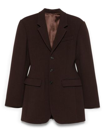 Wardrobe.NYC longline blazer - Brown
